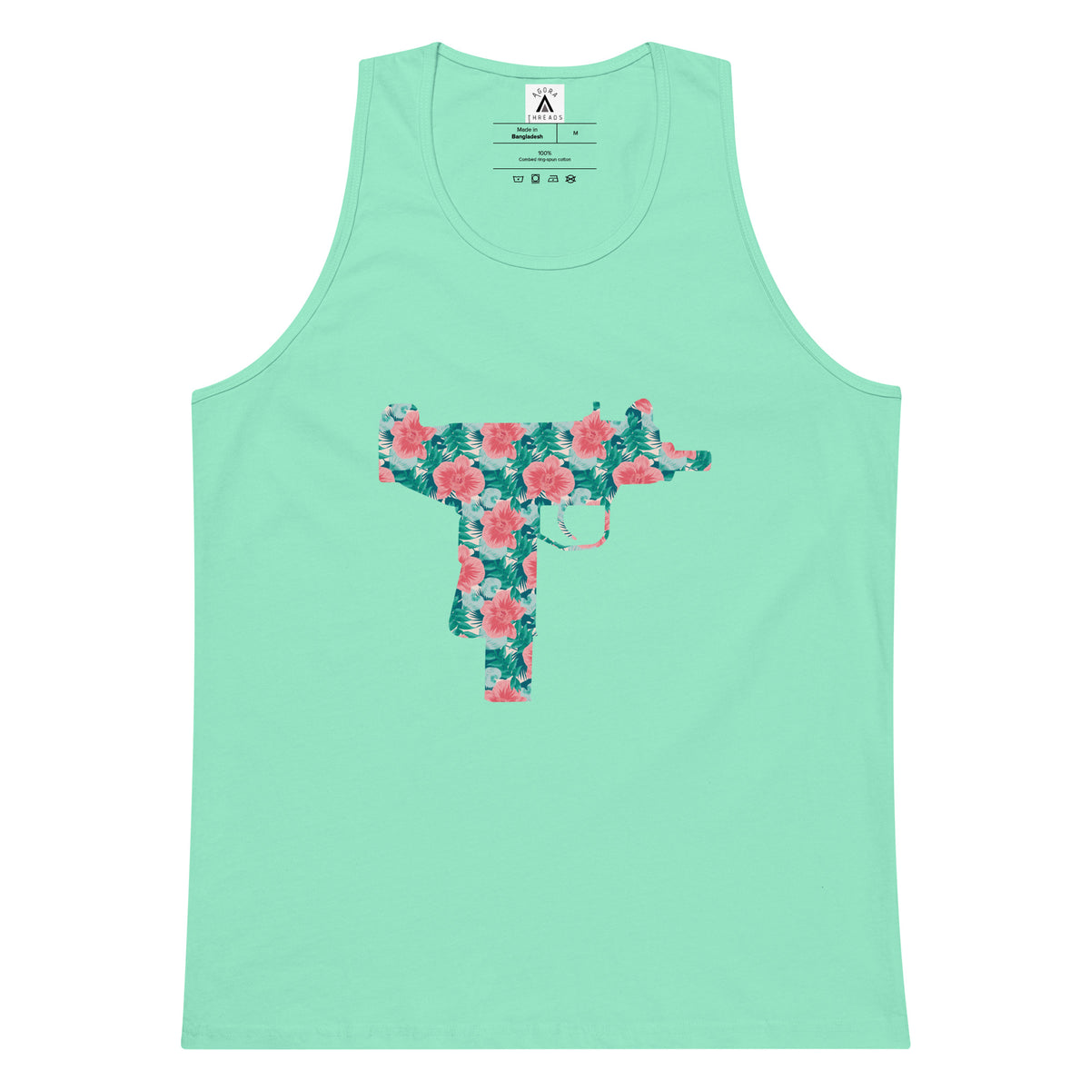 Floral Uzi Tank Top