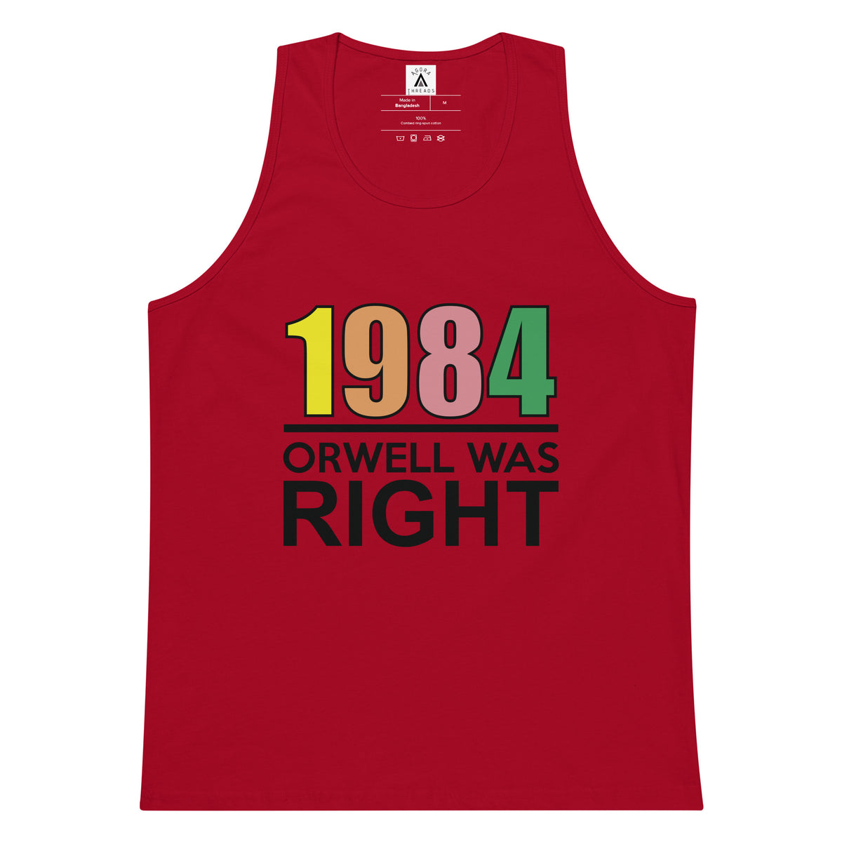 Orwell Was Right 80s Retro Tank Top