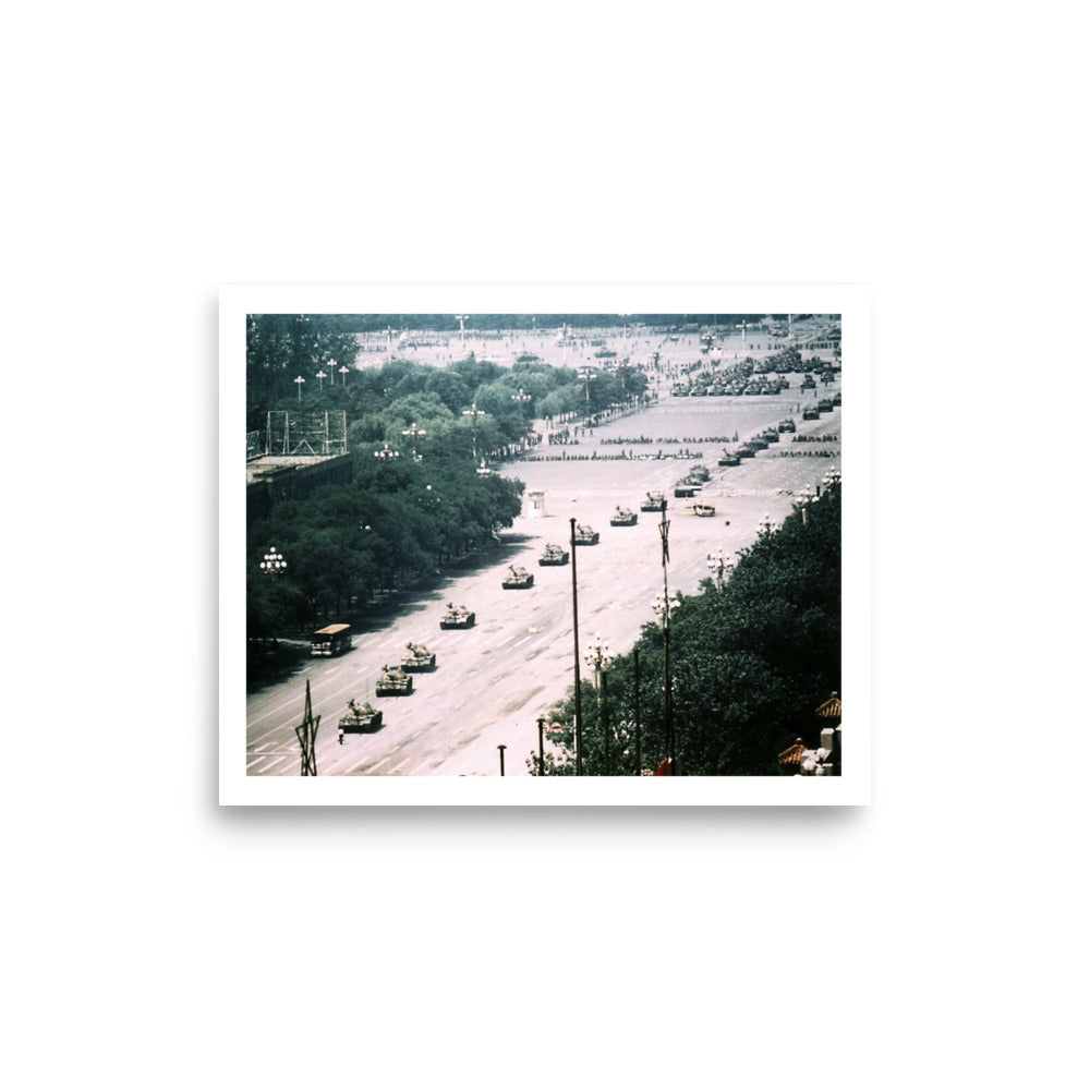 Tank Man Full Photo Premium Luster Paper Poster