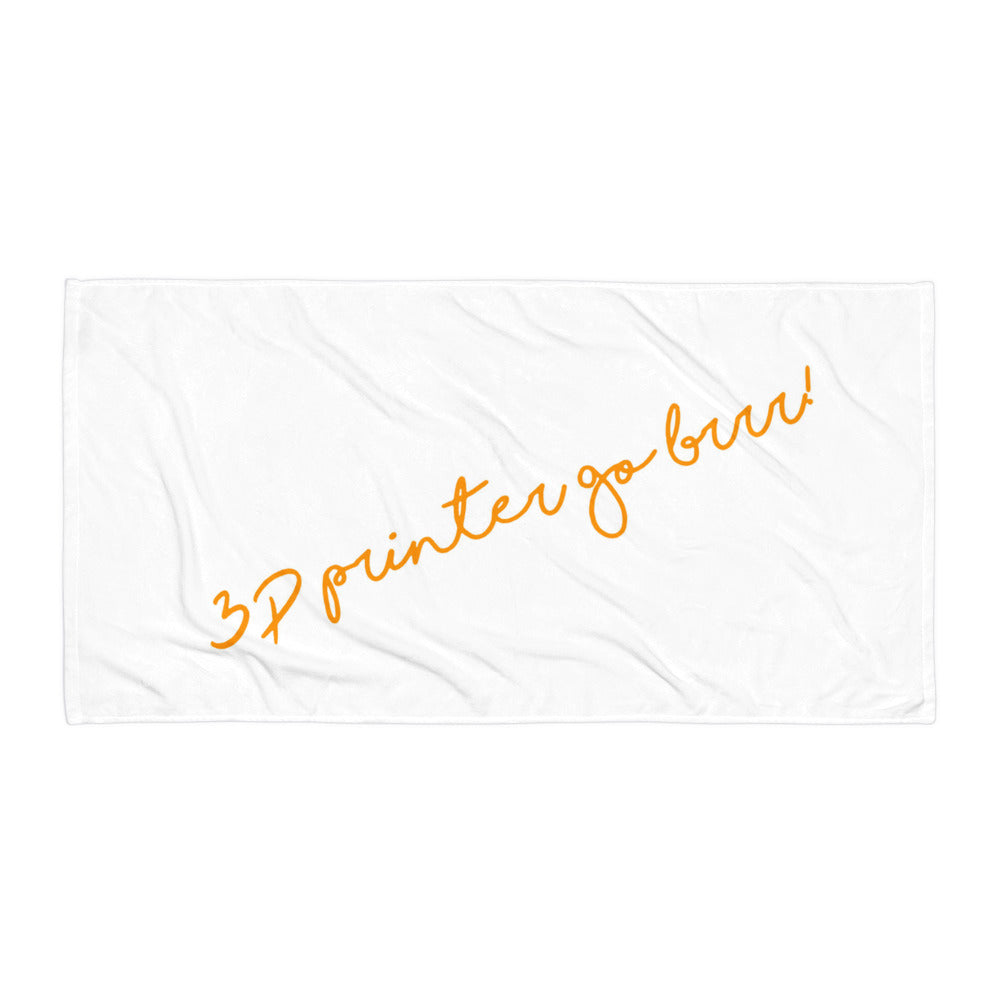 Official 3D Printer Go Brrr Beach Towel