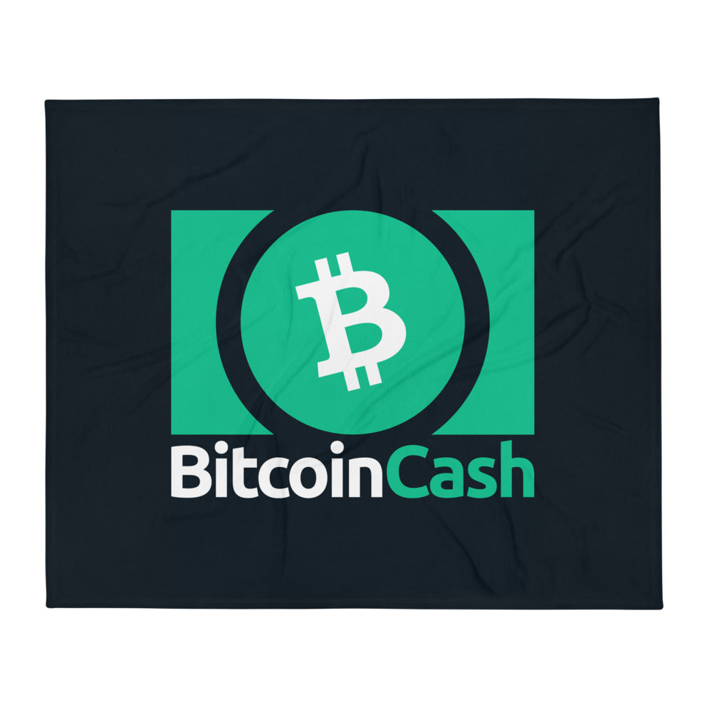 Bitcoin Cash Throw Blanket