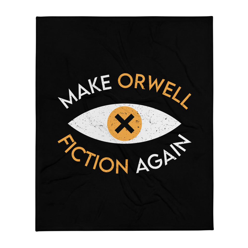 Make Orwell Fiction Again Throw Blanket