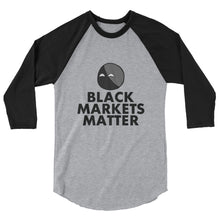 Load image into Gallery viewer, Black Markets Matter 3/4 Sleeve Shirt
