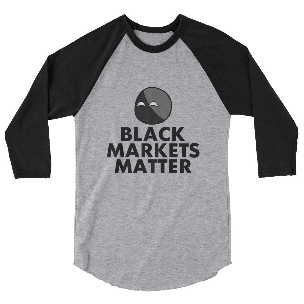 Black Markets Matter 3/4 Sleeve Shirt