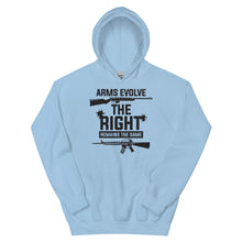 Load image into Gallery viewer, Arms Evolve The Right Remains The Same Hoodie
