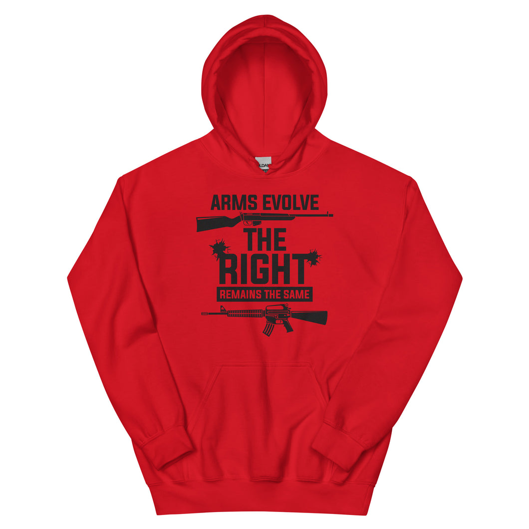 Arms Evolve The Right Remains The Same Hoodie