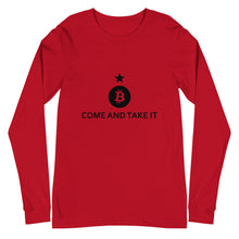 Load image into Gallery viewer, Come &amp; Take It Bitcoin Long Sleeve Tee
