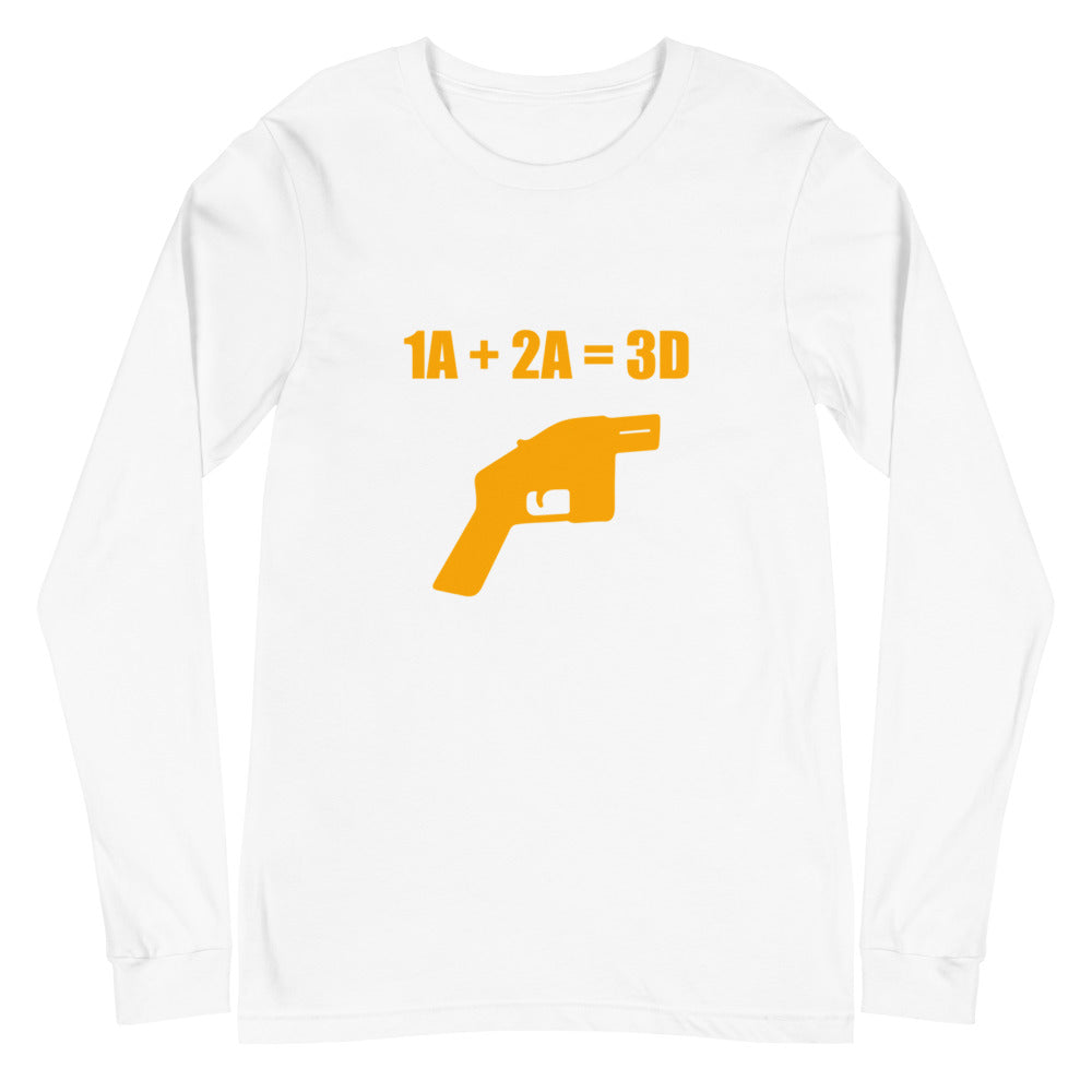 1A + 2A = 3D Long Sleeve Tee