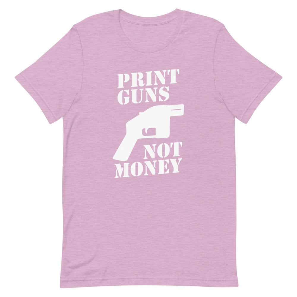 Print Guns, Not Money Tee