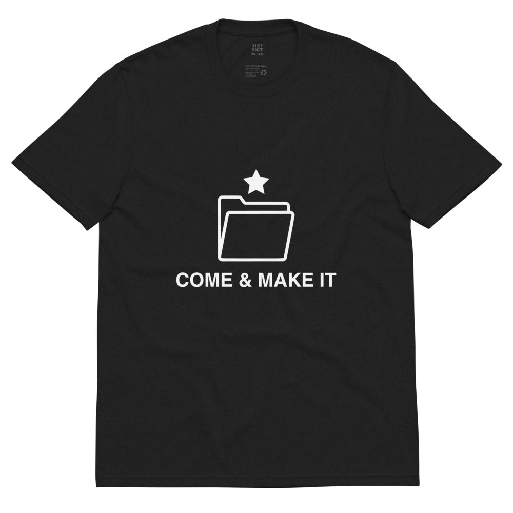 Come & Make It Unisex Recycled T-Shirt