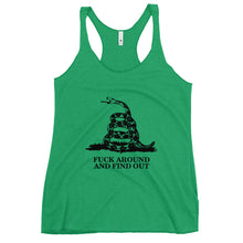 Load image into Gallery viewer, Fuck Around &amp; Find Out Women&#39;s Racerback Tank Top
