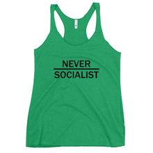 Load image into Gallery viewer, Never Socialist  Women&#39;s Racerback Tank Top
