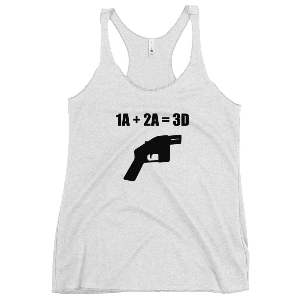 1A+2A=3D Women's Racerback Tank Top