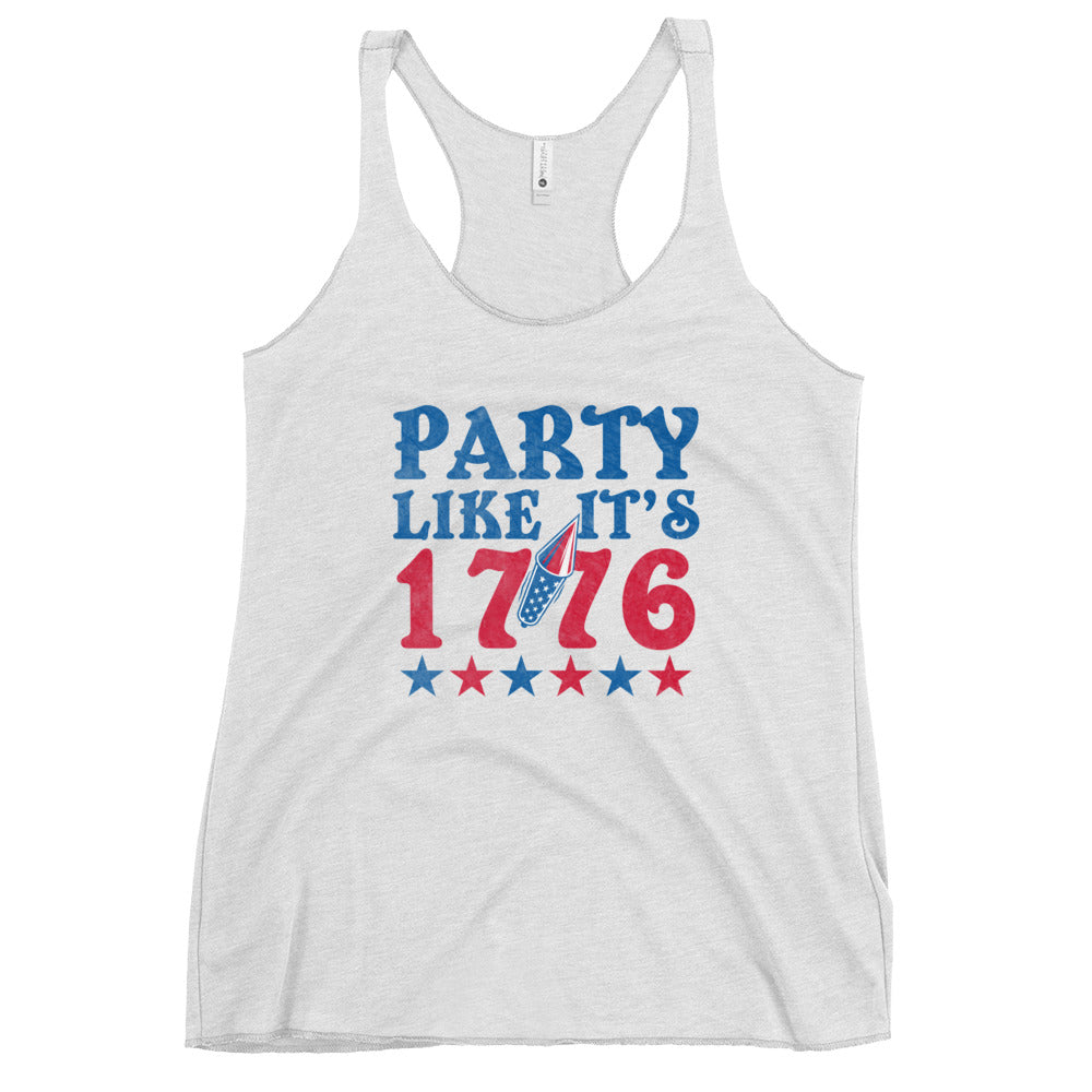 Party Like It's 1776 Women's Racerback Tank Top