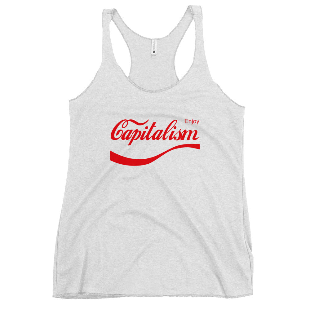 Enjoy Capitalism Women's Racerback Tank Top