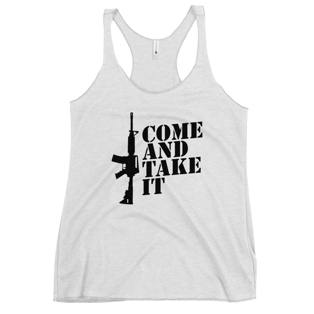 Come And Take It Women's Racerback Tank Top