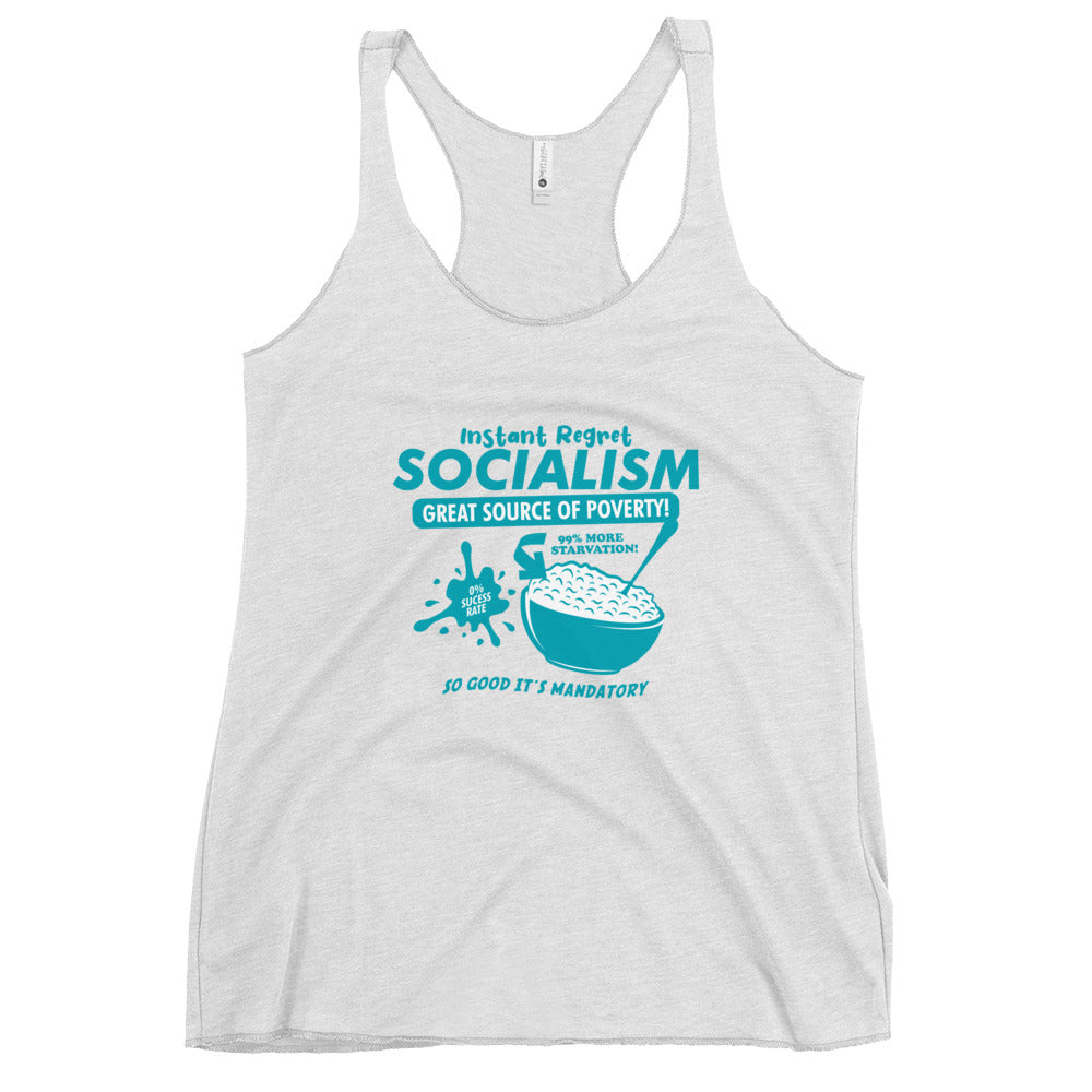 Socialism Cereal Box Women's Racerback Tank Top