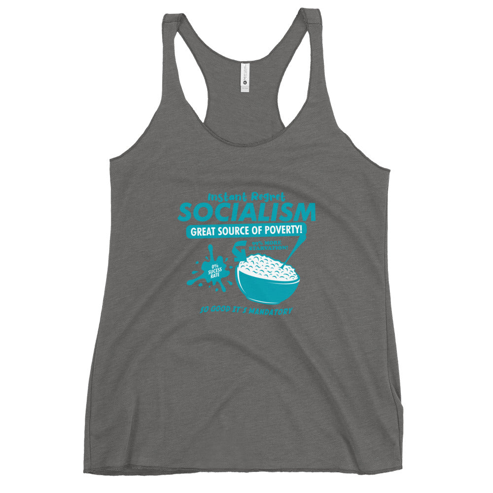 Socialism Cereal Box Women's Racerback Tank Top