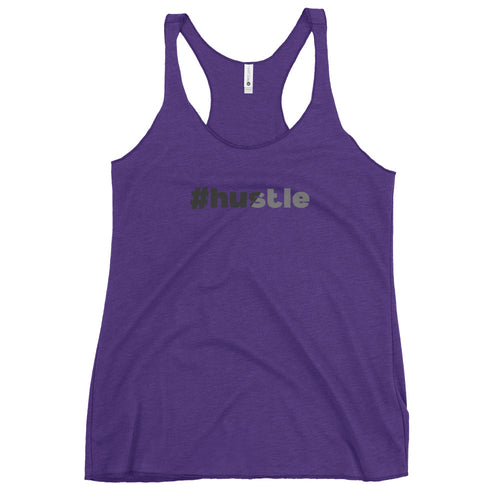 #hustle Women's Racerback Tank Top