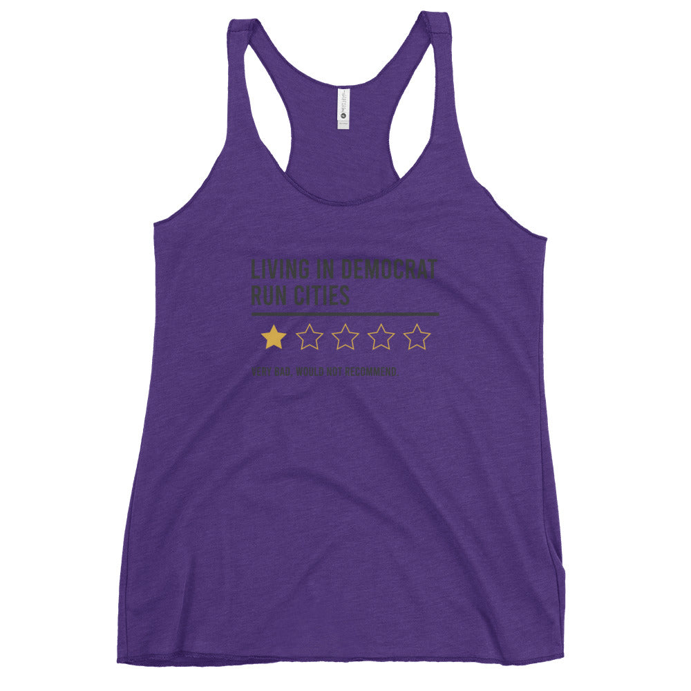 Living In Democrat Cities Women's Racerback Tank Top