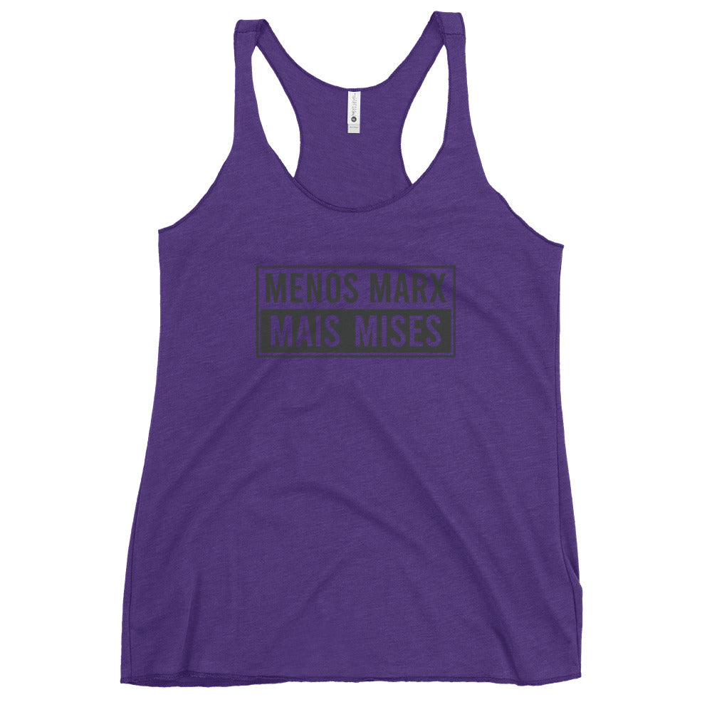 Menos Marx, Mais Mises Women's Racerback Tank Top