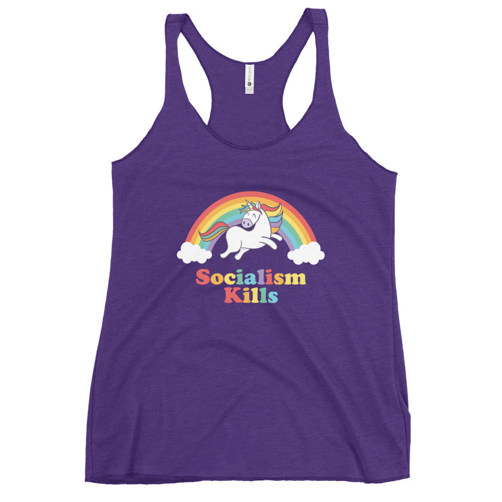 Socialism Kills Women's Racerback Tank Top