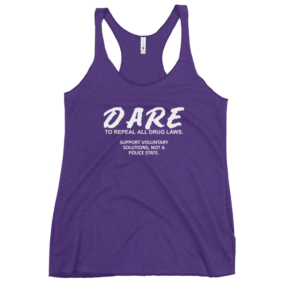 D.A.R.E. to Repeal Women's Racerback Tank Top