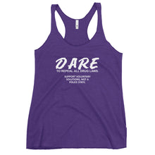 Load image into Gallery viewer, D.A.R.E. to Repeal Women&#39;s Racerback Tank Top
