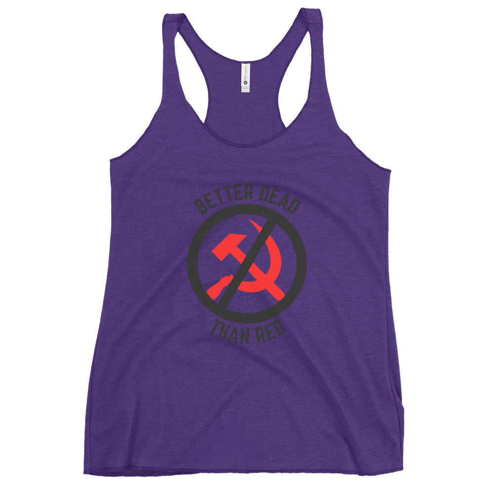 Better Dead Than Red Women's Racerback Tank Top
