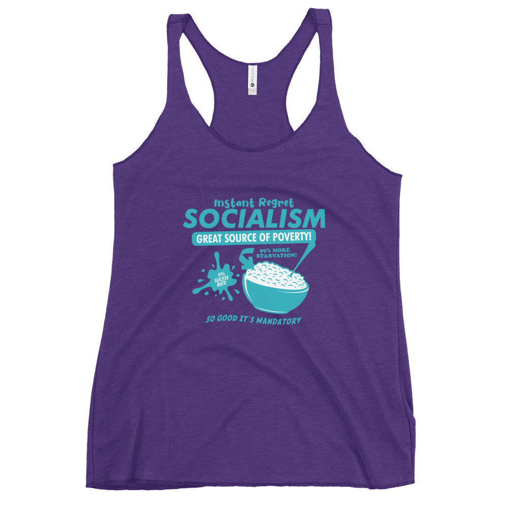 Socialism Cereal Box Women's Racerback Tank Top