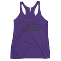 Never Socialist  Women's Racerback Tank Top