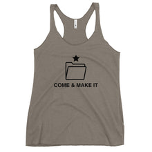 Load image into Gallery viewer, Come &amp; Make It Women&#39;s Racerback Tank Top
