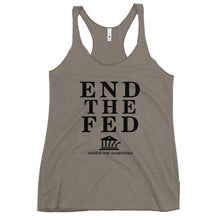 Load image into Gallery viewer, End The Fed Women&#39;s Racerback Tank Top
