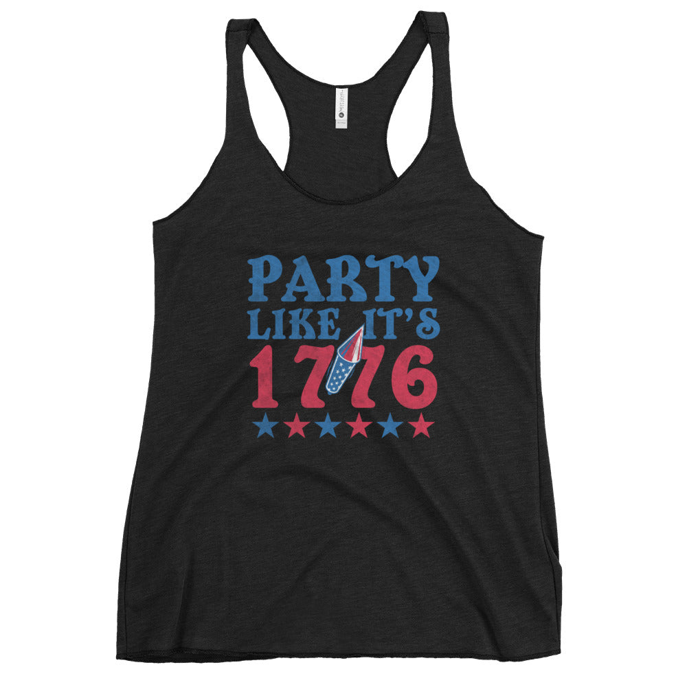 Party Like It's 1776 Women's Racerback Tank Top