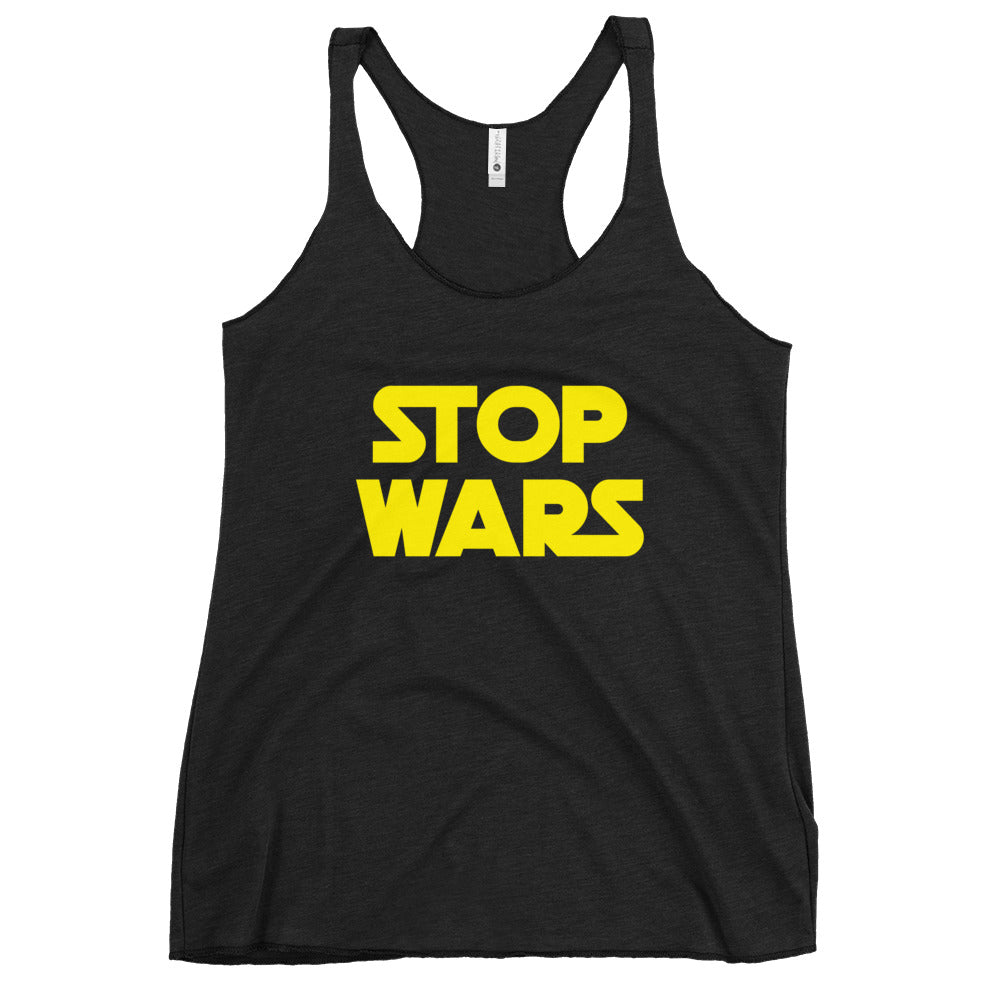 Stop Wars Women's Racerback Tank Top
