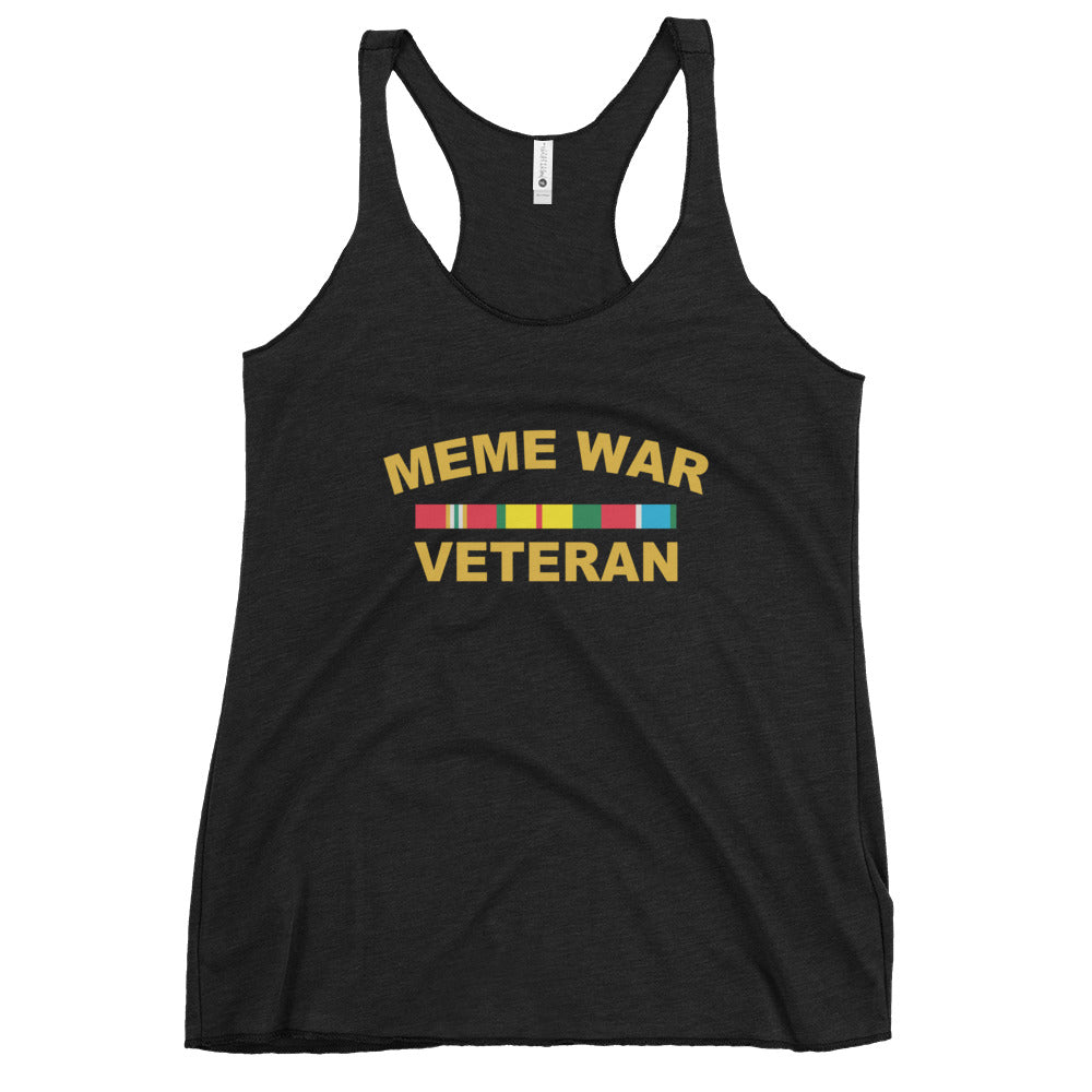 Meme War Veteran Women's Racerback Tank Top