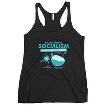 Load image into Gallery viewer, Socialism Cereal Box Women&#39;s Racerback Tank Top
