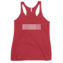 Load image into Gallery viewer, ABCDFUCKJOEBIDENPQRSTUVWXYZ Women&#39;s Racerback Tank Top
