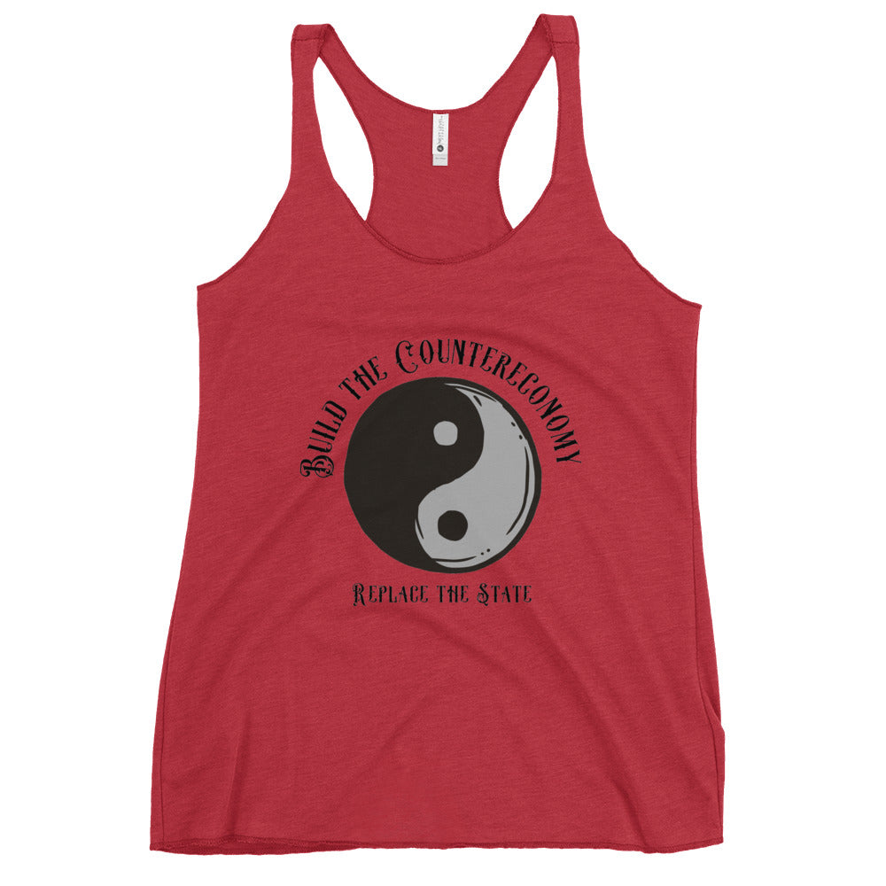 Build The Counter Economy Women's Racerback Tank Top