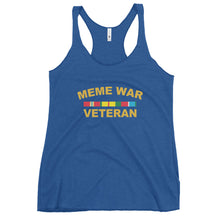 Load image into Gallery viewer, Meme War Veteran Women&#39;s Racerback Tank Top
