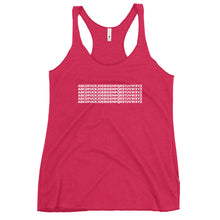 Load image into Gallery viewer, ABCDFUCKJOEBIDENPQRSTUVWXYZ Women&#39;s Racerback Tank Top
