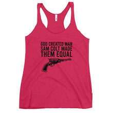 Load image into Gallery viewer, Sam Colt Made Them Equal Women&#39;s Racerback Tank Top
