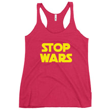 Load image into Gallery viewer, Stop Wars Women&#39;s Racerback Tank Top
