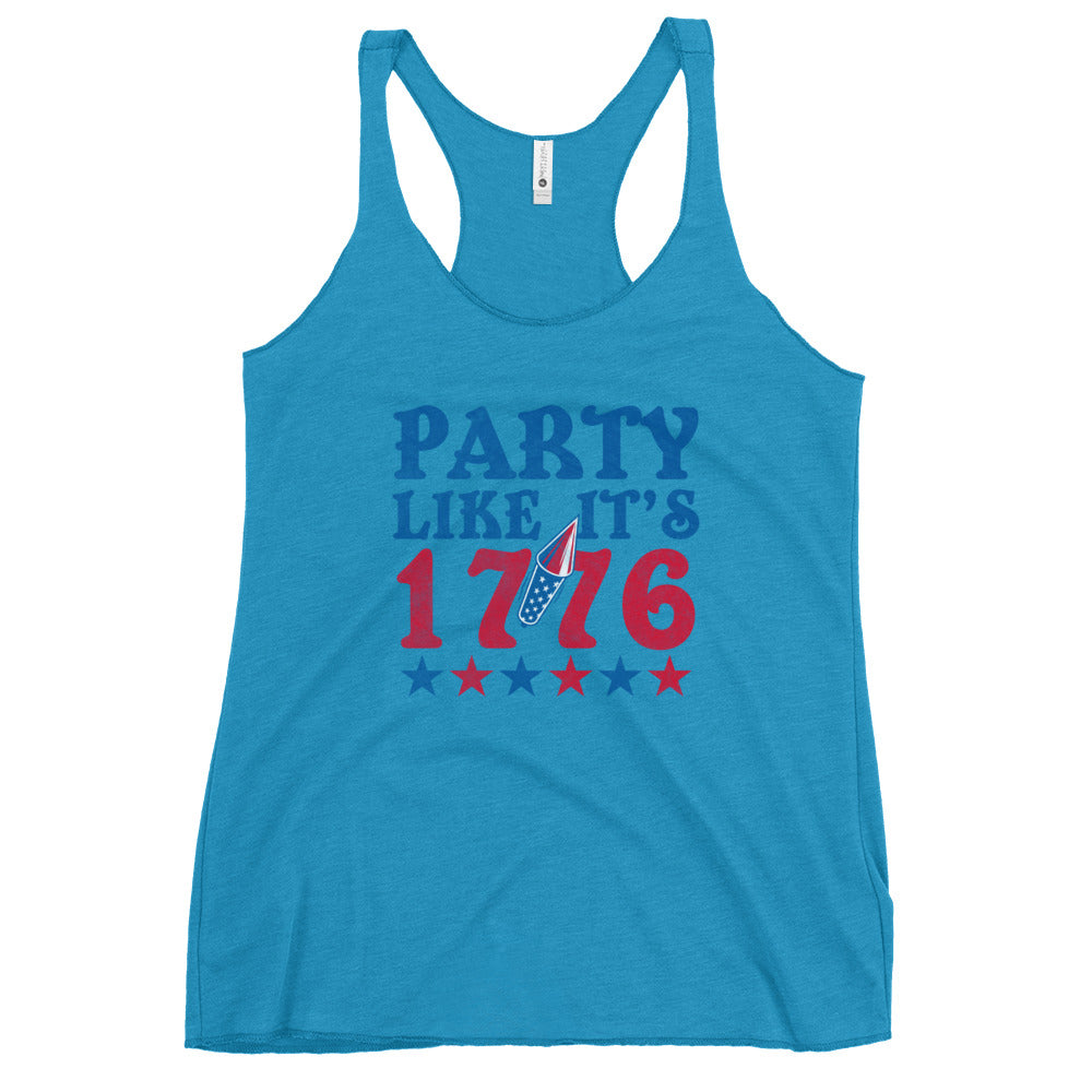 Party Like It's 1776 Women's Racerback Tank Top